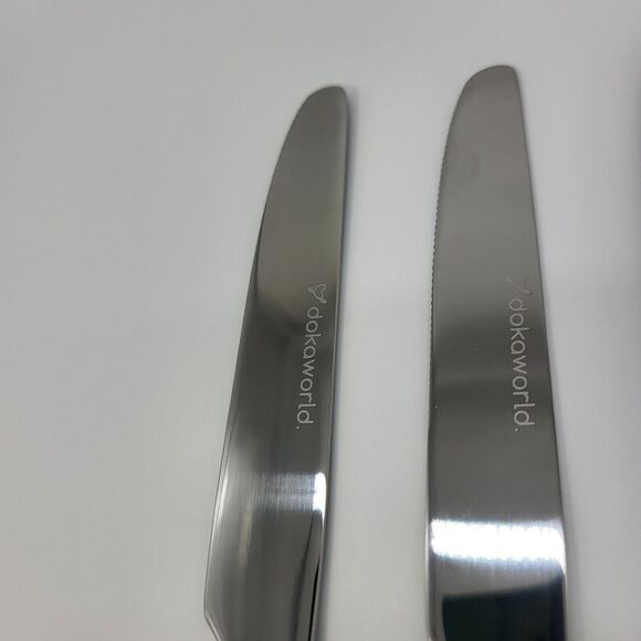 DOKAWORLD Silverware Stainless Steel Flatware Knife Cutlery Set of 4 Knives - Picture 4 of 12